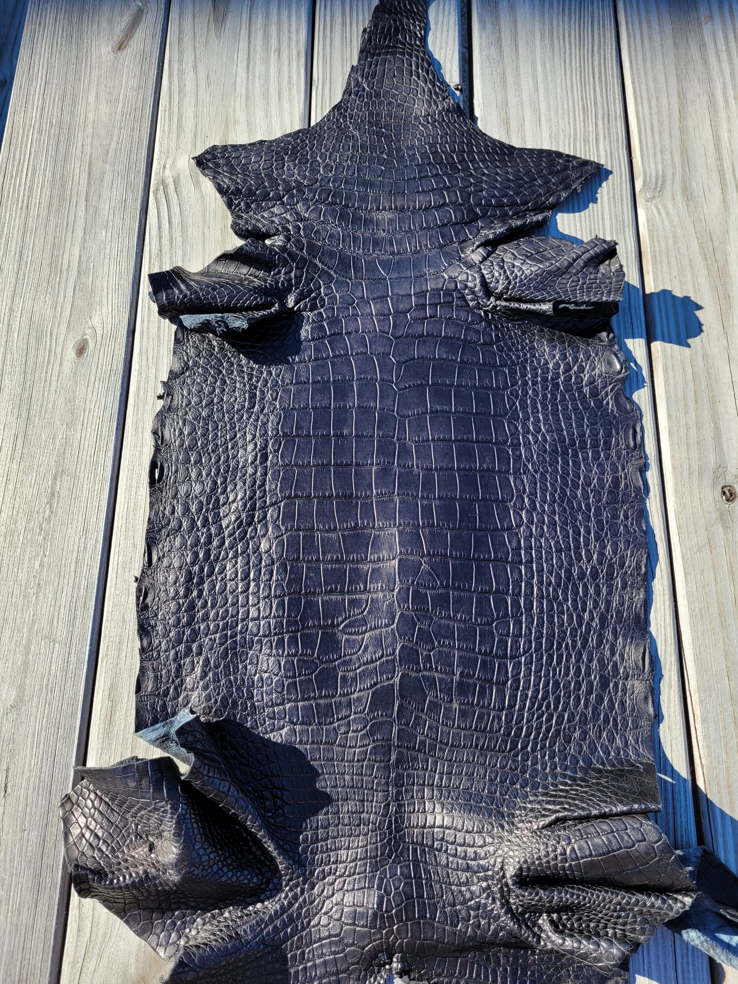 Alligator Skin - 36cm- Grade 2/3 Black (Matte)
